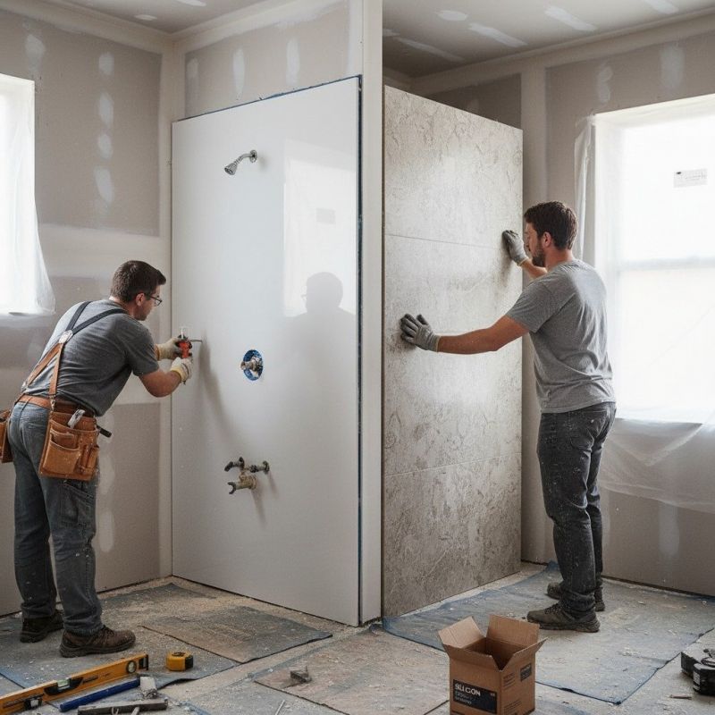 Our team working on Bathroom Remodeling projects in La Vernia, TX